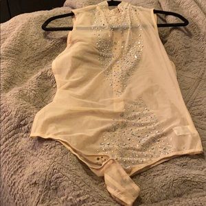 PINK RHINESTONE BODYSUIT